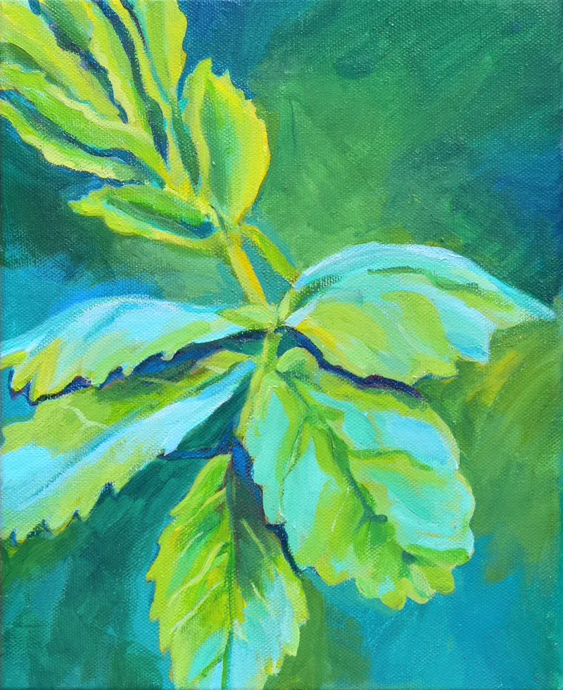 Green Plant painting